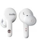 Ασύρματα ακουστικά Sudio - A2, TWS, ANC, λευκά - 2t