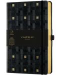 Σημειωματάριο Castelli Copper & Gold - Weaving Gold, 9 x 14 cm, με γραμμές - 1t