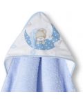 Βρεφική πετσέτα  Interbaby - Bear Sleeping Blue, 100 x 100 cm - 2t