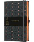 Σημειωματάριο Castelli Copper & Gold - Rice Grain Copper, 9 x 14 cm, με γραμμές - 1t