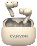 Ασύρματα ακουστικά Canyon - CNS-TWS10, ANC, μπεζ - 1t