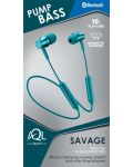 Ασύρματα ακουστικά με μικρόφωνο Cellularline - Savage, πράσινα - 5t