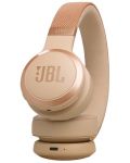 Ασύρματα ακουστικά JBL - Live 670NC, ANC, Sandstone - 2t