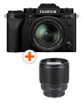 Φωτογραφική μηχανή Mirrorless Fujifilm - X-T5, 18-55mm, Black + Φακός Viltrox - AF 85mm, F1.8, II XF, FUJIFILM X - 1t