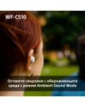 Ασύρματα ακουστικά Sony - WF-C510, TWS, λευκά - 9t