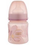 Μπουκάλι κατά των κολικών Canpol babies - Easy Start, Gold, 120 ml, ροζ - 1t