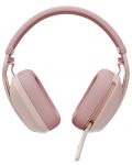 Ασύρματα ακουστικά με μικρόφωνο  Logitech - Zone Vibe 100,ροζ - 5t