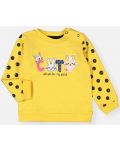 Βρεφική μπλούζα με απλικέ  Divonette - Κίτρινο, για κορίτσι, 6-12 μηνών - 1t