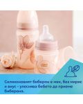 Μπουκάλι κατά των κολικών Canpol babies - Easy Start, Gold, 120 ml, ροζ - 6t