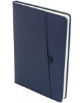 Σημειωματάριο Spree - Με τσέπη για GSM και στυλό, 112 φύλλα, σκούρο μπλε - 1t