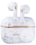 Ασύρματα ακουστικά Happy Plugs - Hope, TWS, White Marble - 2t