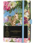Σημειωματάριο Castelli Eden - Giraffe, 9 x 14 cm, με γραμμές - 1t