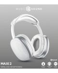 Ασύρματα ακουστικά με μικρόφωνο Cellularline - MS Maxi 2, λευκά - 3t