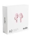 Ασύρματα ακουστικά Sudio - A2, TWS, ANC, ροζ - 7t