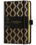 Σημειωματάριο Castelli Copper & Gold - Greek Gols, 9 x 14 cm, λευκά φύλλα - 1t