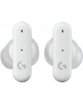 Ασύρματα ακουστικά Logitech - G FITS Gaming Earbuds, TWS,λευκό - 2t