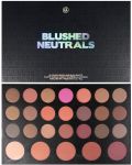 BH Cosmetics Παλέτα σκιών και ρουζ Neutral Blushed, 26 χρώματα - 1t