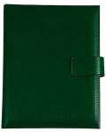 Επαγγελματικό σημειωματάριο Lemax Novaskin - А4, πράσινο, με κρίκους και μηχανισμό - 1t