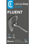 Bluetooth ακουστικό Cellularline - Fluent, μονό, μαύρο - 2t