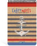 Μπλοκάκι А5 Gipta Craft Notes - Με σπιράλ, 100 φύλλα, ποικιλία - 2t