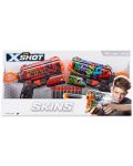 Blasters Zuru X Shot Skins - Flux, με 16 βέλη, 2 τεμάχια - 1t