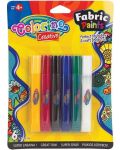 Colorino Creative βαφές υφασμάτων - 6 χρώματα x 10,5 ml - 1t