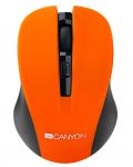 Ασύρματο ποντίκι CANYON Mouse CNE-CMSW1 800/1000/1200 dpi, 4 κουμπιά, Πορτοκαλί - 1t