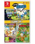 Cartoon Heroes Vol. 1: 3 Games in 1 (Smurfs Mission Vileaf &Marsupilami & Garfield Lasagna Party) (Nintendo Switch) - 1t