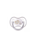 Πιπίλα σιλικόνης Canpol - Newborn Baby, σε σχήμα κερασιού, 6-18 μηνών, λευκό - 1t