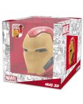 Κούπα 3D ABYstyle Marvel: Iron man - Helmet (με θερμικό εφέ) - 2t