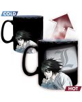 Κούπα με θερμικό εφέ ABYstyle Animation: Death Note - Kira & L, 460 ml	 - 2t