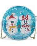 Τσάντα  Loungefly Disney: Mickey Mouse - Snowman Mickey & Minnie	 - 2t