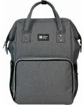 Τσάντα καροτσιού KikkaBoo - Siena, Dark Grey - 2t