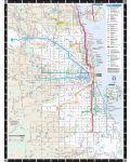 Παζλ New York Puzzle 500 κομμάτια - Συγκοινωνιακός χάρτης του Σικάγο - 2t