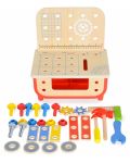Ξύλινο παζλ Tooky Toy - Εργαστήριο με εργαλεία - 6t