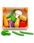 Ξύλινο σετ  Bigjings -Κιβώτιο για λαχανικά, με αξεσουάρ - 2t