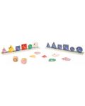 Ξύλινο παιχνίδι διαλογής  Janod - Σχήματα, μεγέθη και χρώματα, Πουλιά - 5t