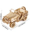 Ξύλινο 3D παζλ Robo Time 369 τεμαχίων-Στρατιωτικό όχημα πεδίου - 3t