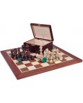 Ξύλινο κουτί με πιόνια σκακιού  Sunrise - Staunton, Dark - 1t