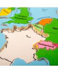 Ξύλινο παζλ Bigjigs - Χάρτης της Ευρώπης - 6t