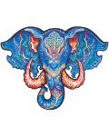 Ξύλινο παζλ Unidragon 194 κομματιών - Ελέφαντας (μέγεθος Μ) - 4t