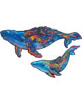 Ξύλινο παζλ Unidragon 268 κομματιών - Φάλαινες (μέγεθος KS) - 4t