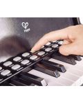 Ξύλινο ηλεκτρονικό πιάνο με σκαμπό Hape, μαύρο - 5t