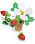 Ξύλινο σετ παιχνιδιού Tender Leaf Toys - Φράουλες σε γλάστρα  - 2t
