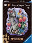 Ξύλινο παζλ Ravensburger  150 части - Ανοιξιάτικο γατάκι - 1t