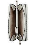 Γυναικείο δερμάτινο πορτοφόλι Bugatti Elsa - Με 2 φερμουάρ, λευκό - 5t