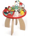 Ξύλινο παιχνίδι Janod - Τραπέζι με 4 ζώνες παιχνιδιού, μωρά ζωάκια του Δάσους - 1t