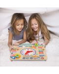 Ξύλινο παιδικό ημερολόγιο με ρολόι Tooky Toy - 4t