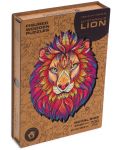 Ξύλινο παζλ Unidragon 700 κομματιών - Λιοντάρι (μέγεθος RS) - 1t