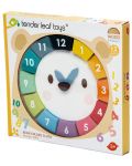 Ξύλινο παιχνίδι  Tender Leaf Toys -Εκπαιδευτικό ρολόι αρκουδάκι - 3t